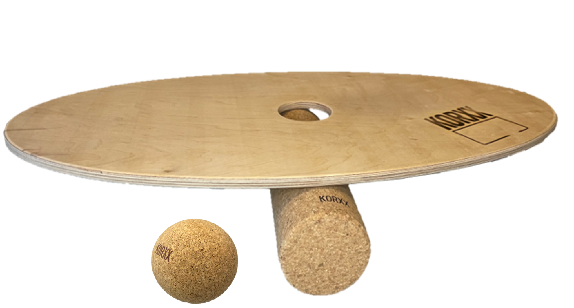 Balance-board-Kugel-und-Rolle