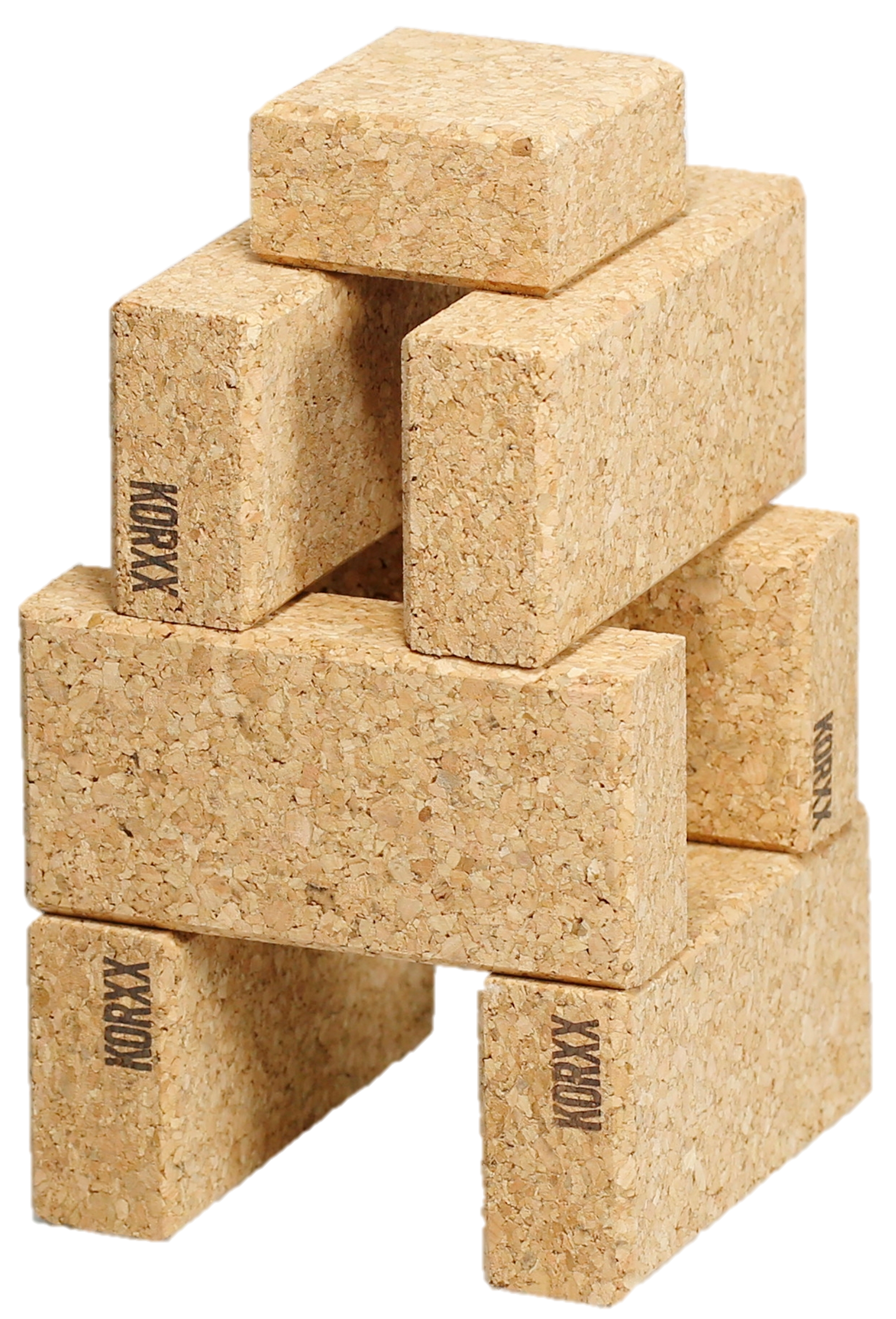 KORXX-cork-toys-building-blocks-2LLYLaJjDaZf0e Cuboid XL - 140 Eckige Korkbausteine für kreatives Kinderspiel ab 18 Monate