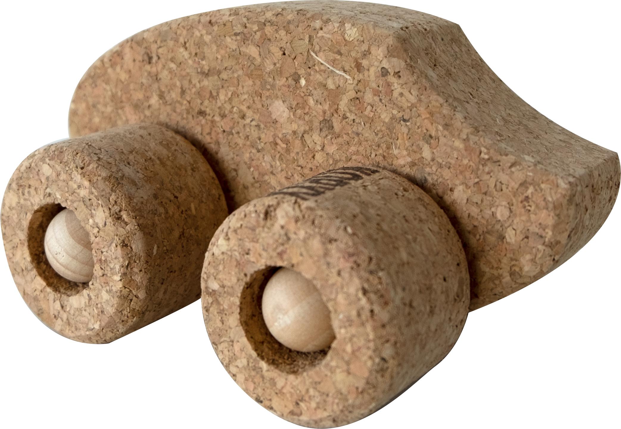 duck_car Duck Car - Handgefertigtes Kork Fahrzeug mit geometrischem Design ab 18 Monaten