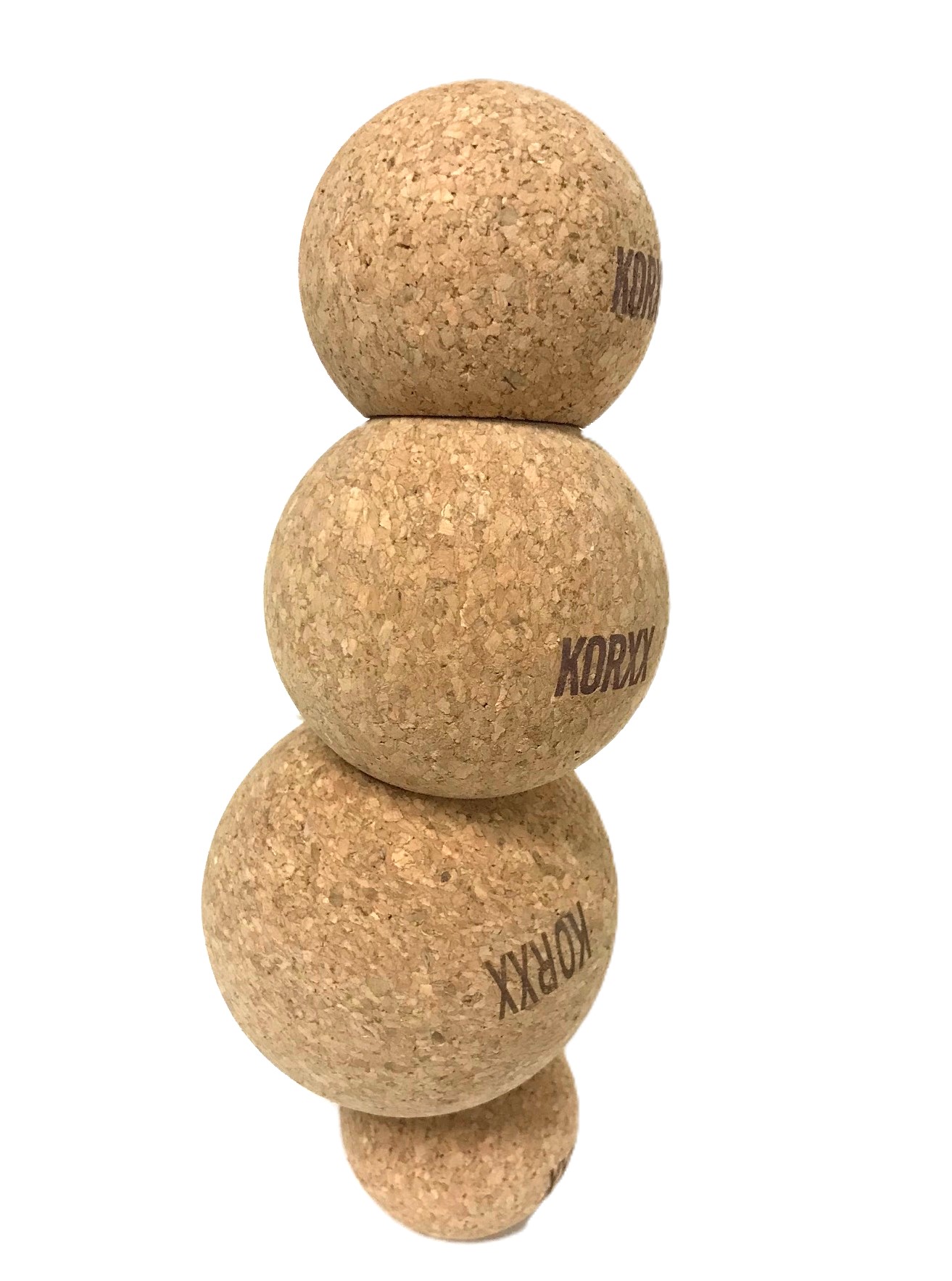 Bal-lu-4-1 Ballu 4 Stapelturm - Stapelbare Korkkugeln für kreatives Kinderspiel ab 12 Monaten