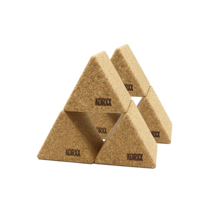 Big_Triangle Big Block Triangle - 6 XXL Korkbausteine für großen Spielspaß