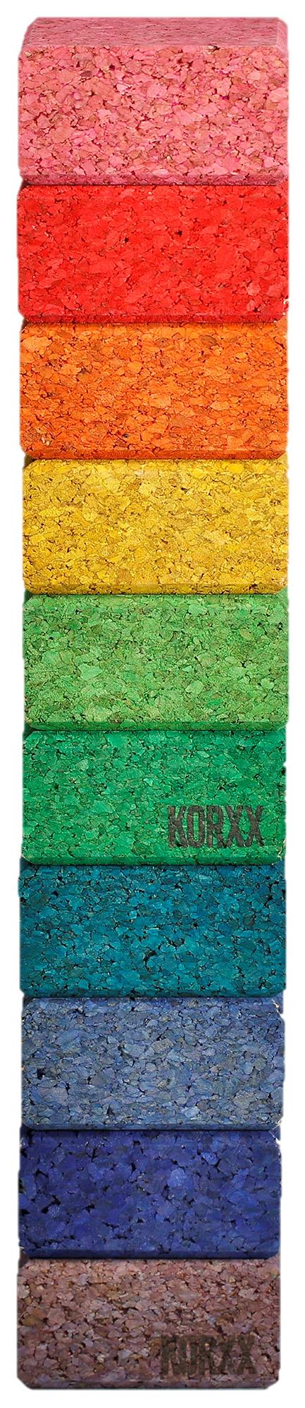 KORXX-cork-toys-building-blocks-Quad-1_s Quad C - 10 bunte Quadrate aus Kork für kreatives Kinderspiel ab 12 Monaten