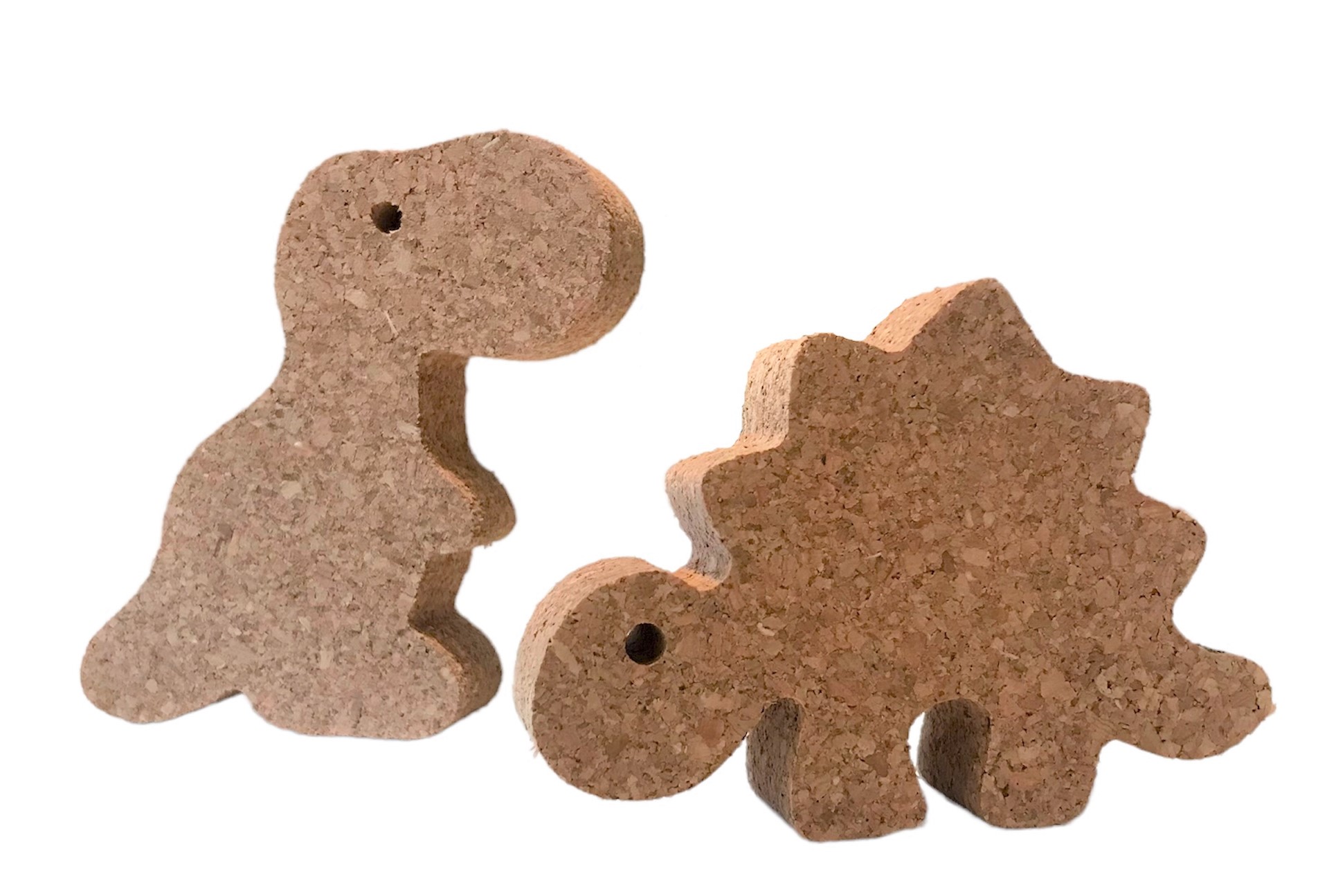 Dino-1 Dino Set 1 - 2 Figuren aus Kork für Spielspaß ab 12 Monaten